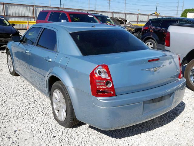 2C3KA43R98H191677 - 2008 CHRYSLER 300 LX BLUE photo 3