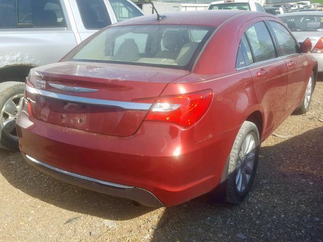 1C3CCBBBXCN189153 - 2012 CHRYSLER 200 TOURIN MAROON photo 4