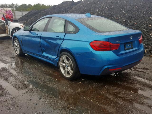 WBA4J3C53JBB97274 - 2018 BMW 430XI GRAN BLUE photo 3