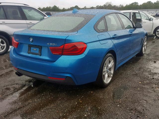 WBA4J3C53JBB97274 - 2018 BMW 430XI GRAN BLUE photo 4