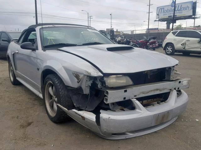 1FAFP45X32F194449 - 2002 FORD MUSTANG GT SILVER photo 1