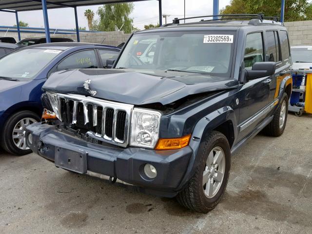 1J8HG58247C530202 - 2007 JEEP COMMANDER BLUE photo 2