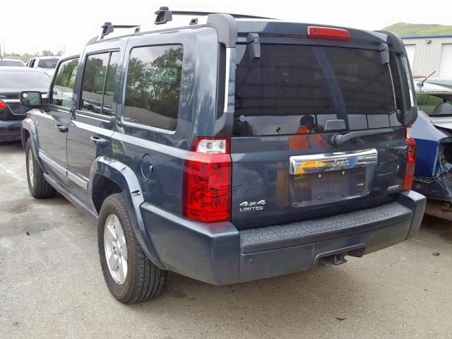 1J8HG58247C530202 - 2007 JEEP COMMANDER BLUE photo 3