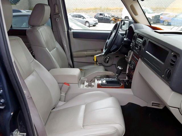 1J8HG58247C530202 - 2007 JEEP COMMANDER BLUE photo 5