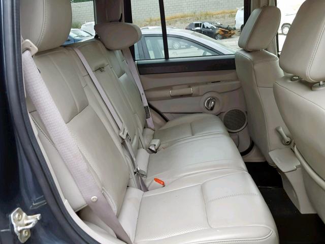 1J8HG58247C530202 - 2007 JEEP COMMANDER BLUE photo 6