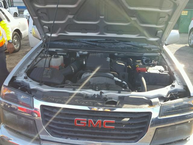 1GTDSCD91A8148280 - 2010 GMC CANYON SLE SILVER photo 7