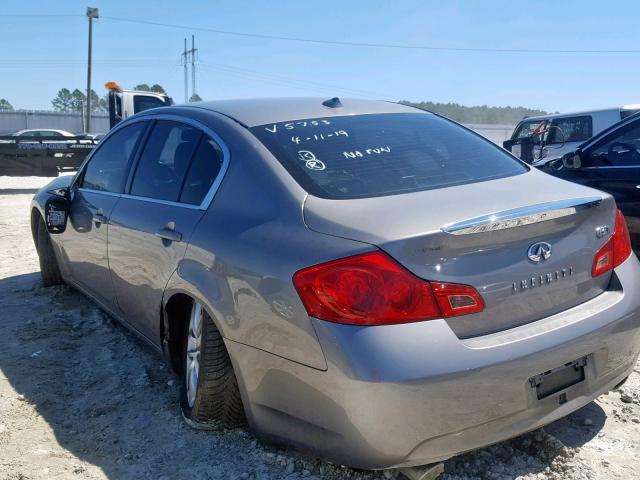 JNKCV61F79M365753 - 2009 INFINITI G37 SILVER photo 3