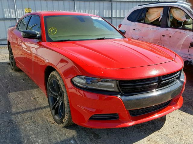 2C3CDXBG5JH247830 - 2018 DODGE CHARGER SX RED photo 1