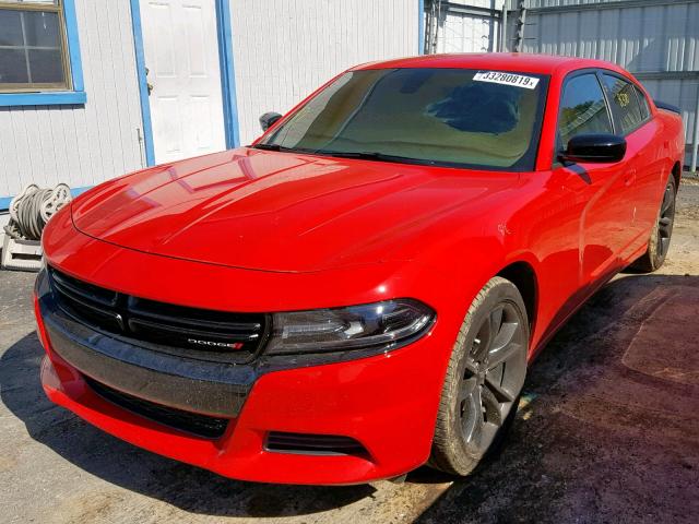 2C3CDXBG5JH247830 - 2018 DODGE CHARGER SX RED photo 2