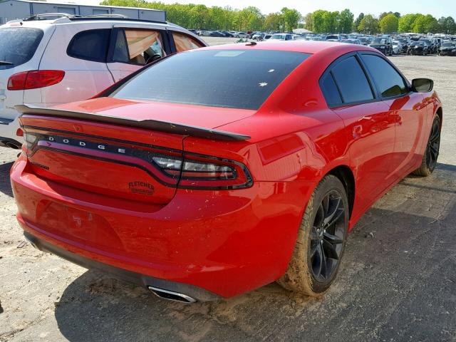 2C3CDXBG5JH247830 - 2018 DODGE CHARGER SX RED photo 4