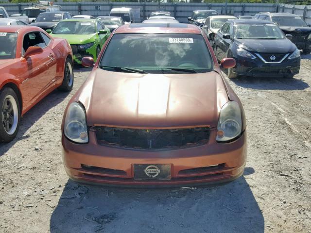 JNKCV51E63M021274 - 2003 INFINITI G35 RED photo 9