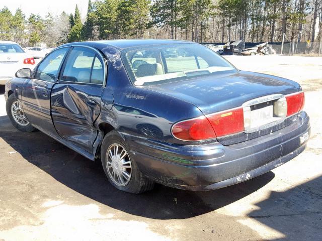 1G4HP52K244151393 - 2004 BUICK LESABRE CU BLUE photo 3