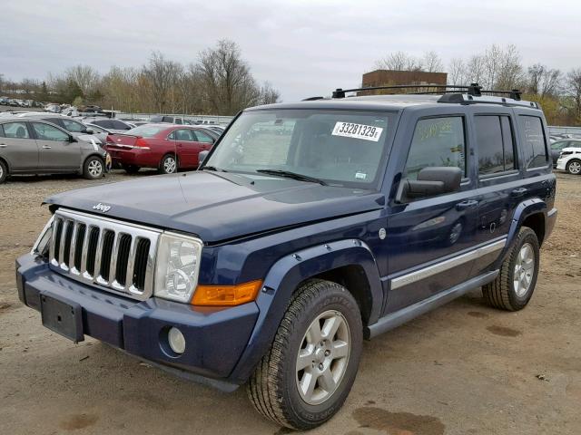 1J8HG58N56C151458 - 2006 JEEP COMMANDER BLUE photo 2
