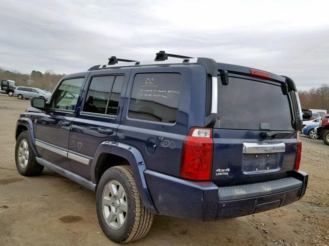 1J8HG58N56C151458 - 2006 JEEP COMMANDER BLUE photo 3