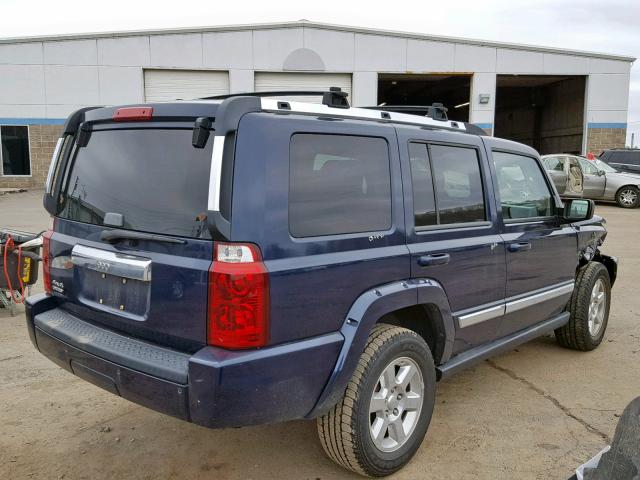 1J8HG58N56C151458 - 2006 JEEP COMMANDER BLUE photo 4