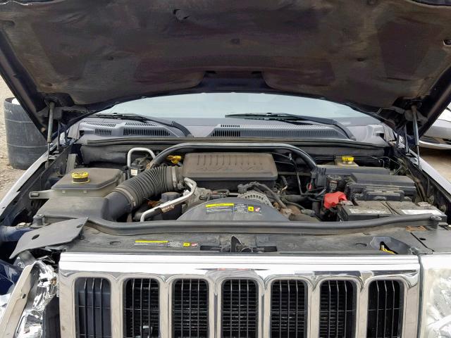 1J8HG58N56C151458 - 2006 JEEP COMMANDER BLUE photo 7