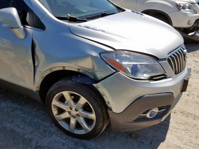 KL4CJFSB0DB141764 - 2013 BUICK ENCORE CON SILVER photo 9