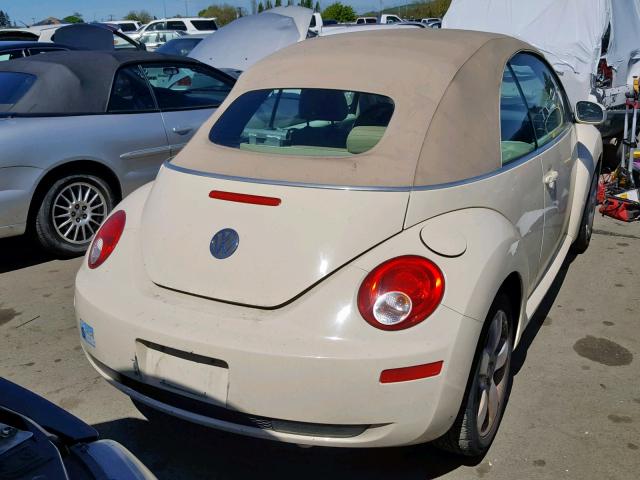 3VWSG31Y67M414611 - 2007 VOLKSWAGEN NEW BEETLE BEIGE photo 4