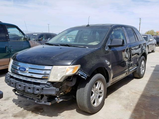 2FMDK38C17BA54066 - 2007 FORD EDGE SEL BLACK photo 2