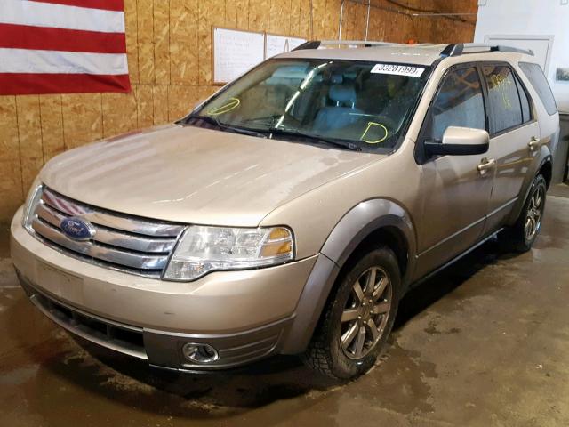 1FMDK02W78GA00508 - 2008 FORD TAURUS X S TAN photo 2