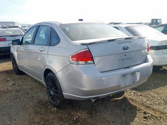 1FAHP36N79W134295 - 2009 FORD FOCUS SES SILVER photo 3