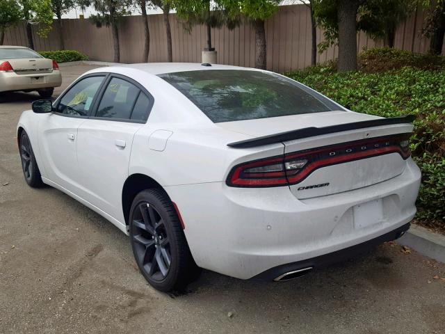 2C3CDXBG9KH500648 - 2019 DODGE CHARGER SX WHITE photo 3