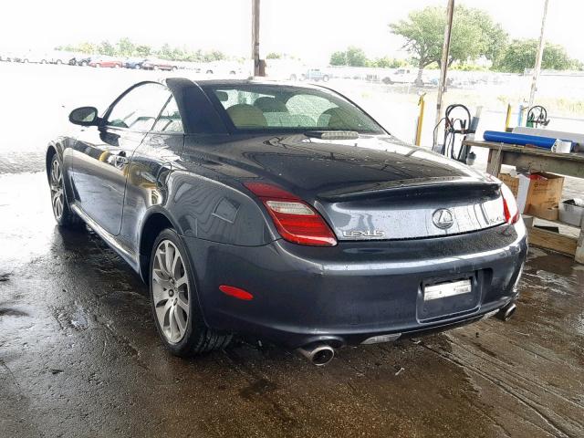 JTHFN45Y979010452 - 2007 LEXUS SC 430 GRAY photo 3