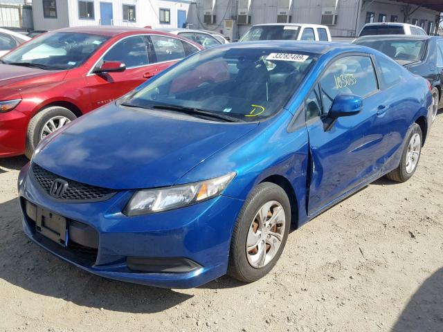 2HGFG3B53DH513598 - 2013 HONDA CIVIC LX BLUE photo 2