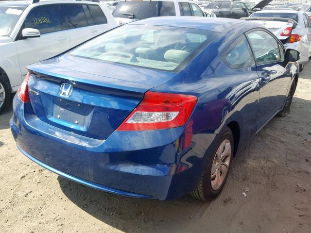 2HGFG3B53DH513598 - 2013 HONDA CIVIC LX BLUE photo 4