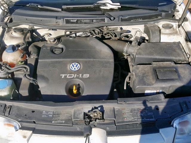 3VWRP69M03M176931 - 2003 VOLKSWAGEN JETTA GL T WHITE photo 7