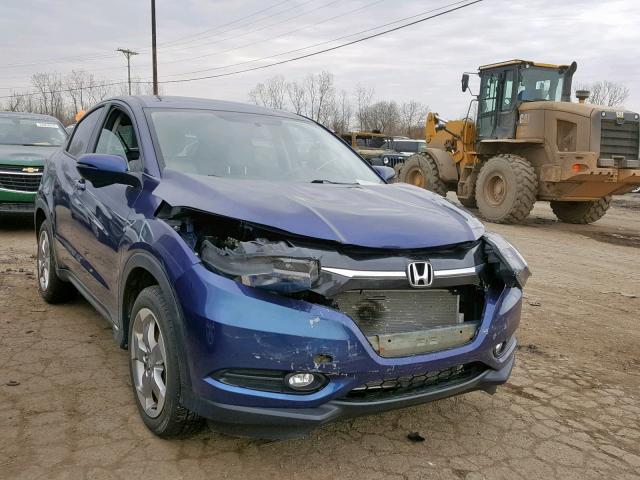 3CZRU6H50GM763474 - 2016 HONDA HR-V EX BLUE photo 1