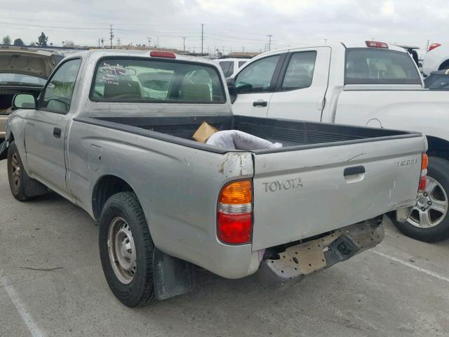 5TENL42N84Z386945 - 2004 TOYOTA TACOMA SILVER photo 3