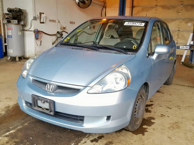 JHMGD38457S005655 - 2007 HONDA FIT BLUE photo 2