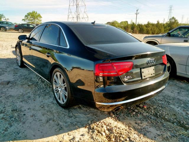 WAURGAFD9DN001110 - 2013 AUDI A8 L QUATT BLACK photo 3