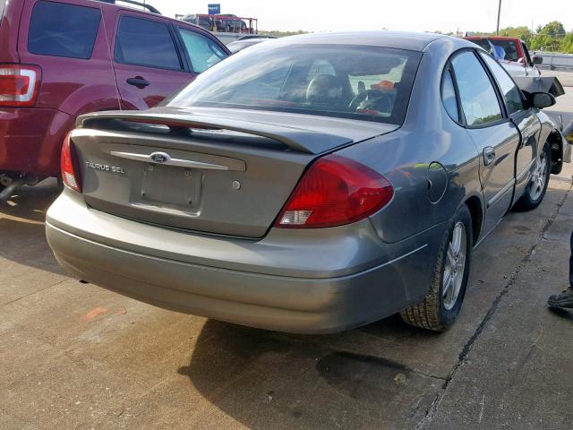 1FAHP56S42A187119 - 2002 FORD TAURUS SEL GRAY photo 4