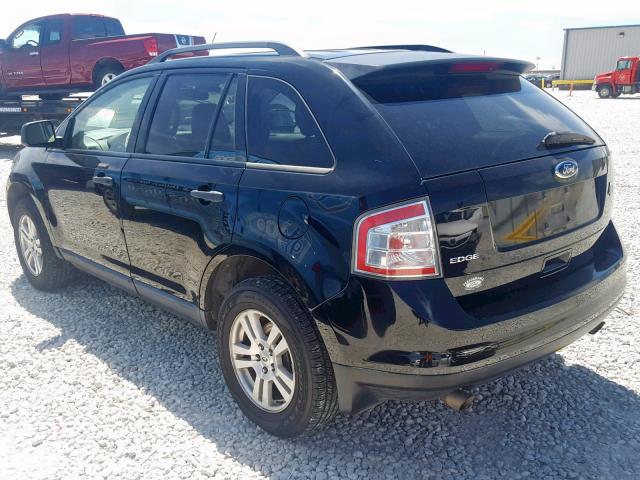 2FMDK36C68BA29331 - 2008 FORD EDGE SE BLACK photo 3