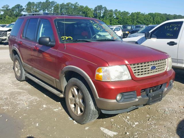 1FMDU64W23UB63555 - 2003 FORD EXPLORER E RED photo 1