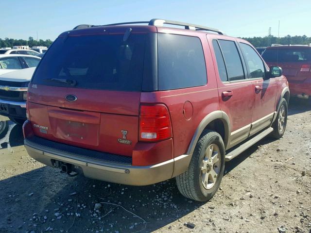 1FMDU64W23UB63555 - 2003 FORD EXPLORER E RED photo 4