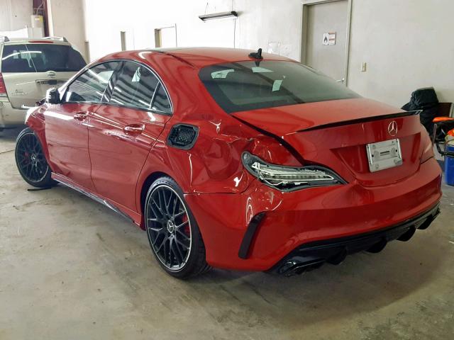 WDDSJ5CB7HN432668 - 2017 MERCEDES-BENZ CLA 45 AMG RED photo 3