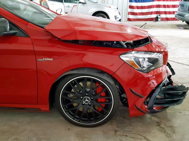 WDDSJ5CB7HN432668 - 2017 MERCEDES-BENZ CLA 45 AMG RED photo 9