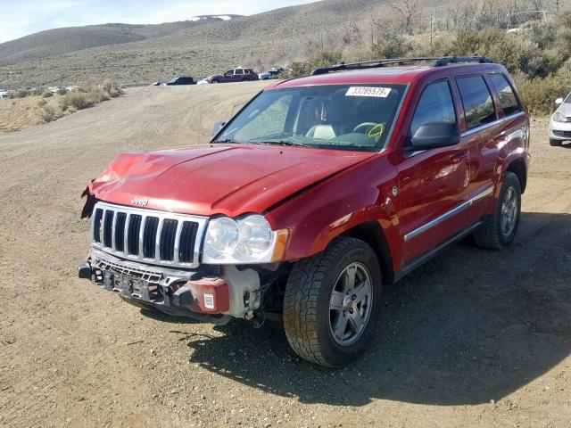 1J4HR58N76C208268 - 2006 JEEP GRAND CHER RED photo 2