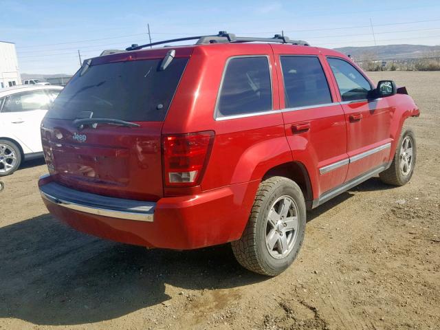 1J4HR58N76C208268 - 2006 JEEP GRAND CHER RED photo 4