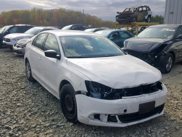 3VW2K7AJXEM207435 - 2014 VOLKSWAGEN JETTA BASE WHITE photo 1