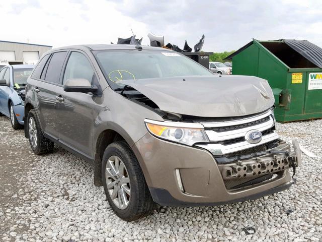 2FMDK4JC7DBE00438 - 2013 FORD EDGE SEL GRAY photo 1