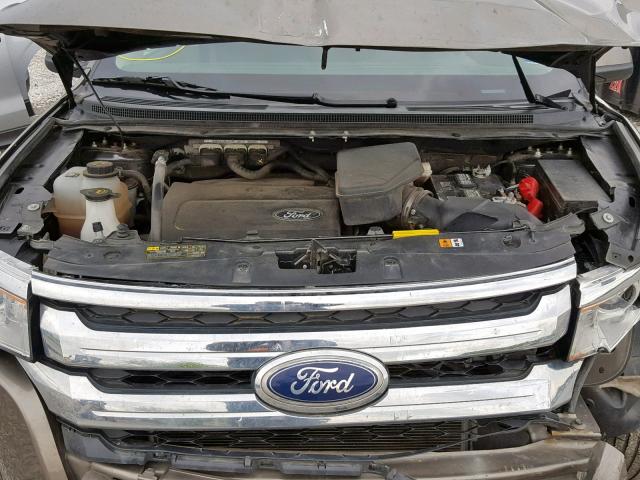 2FMDK4JC7DBE00438 - 2013 FORD EDGE SEL GRAY photo 7