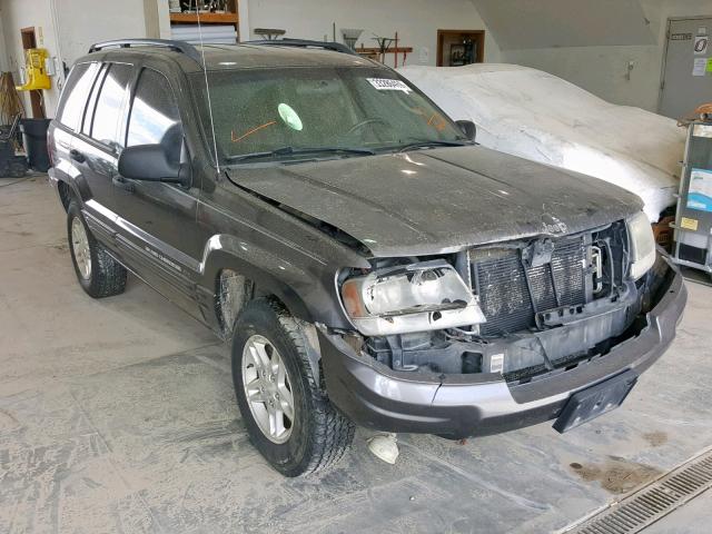 1J4GW48S04C384807 - 2004 JEEP GRAND CHER GRAY photo 1