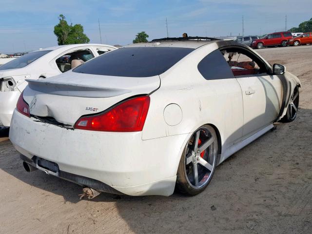 JNKCV64E78M124535 - 2008 INFINITI G37 BASE WHITE photo 4