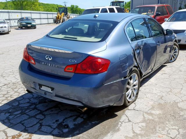 JNKCV61F09M050499 - 2009 INFINITI G37 TEAL photo 4