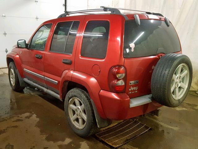 1J4GL58K55W718750 - 2005 JEEP LIBERTY LI RED photo 3