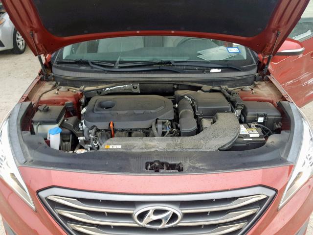 5NPE34AF4GH428240 - 2016 HYUNDAI SONATA SPO RED photo 7